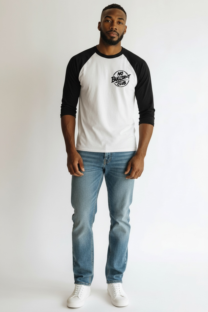 No Bullsh*t Club Baseball Tee