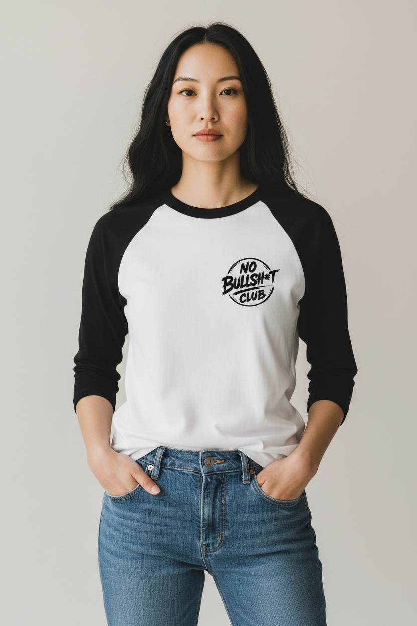 No Bullsh*t Club Baseball Tee